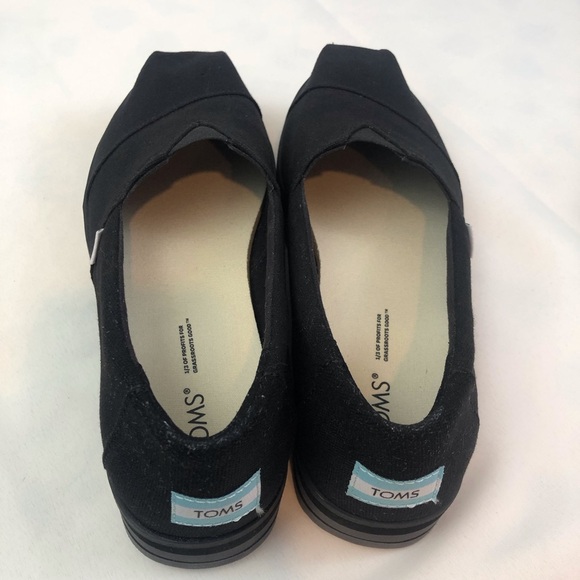 Toms Black Alp Midform Canvas Shoes - Picture 10 of 16